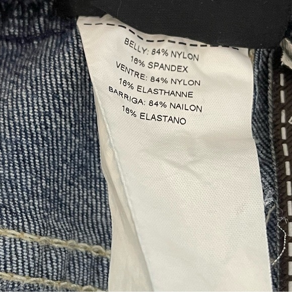 7 For All Mankind Maternity Jeans 29 Secret Fit Belly Skinny Stretch Denim Jean - Picture 13 of 13